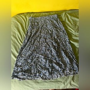 Long floral skirt